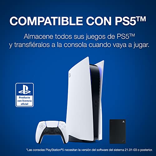 Seagate Game Drive, 2TB, Portable External Hard Drive, Compatible with PS4 and PS5 (STGD2000200)
